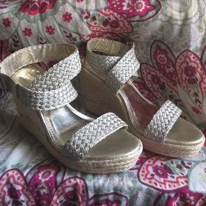 GOLD ESPADRILLES BY MOSSIMO FOR TARGET
